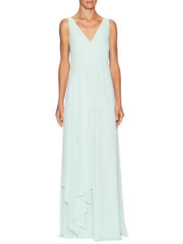 Ml Monique Lhuillier Bridesmaids Gathered Skirt Evening Gown