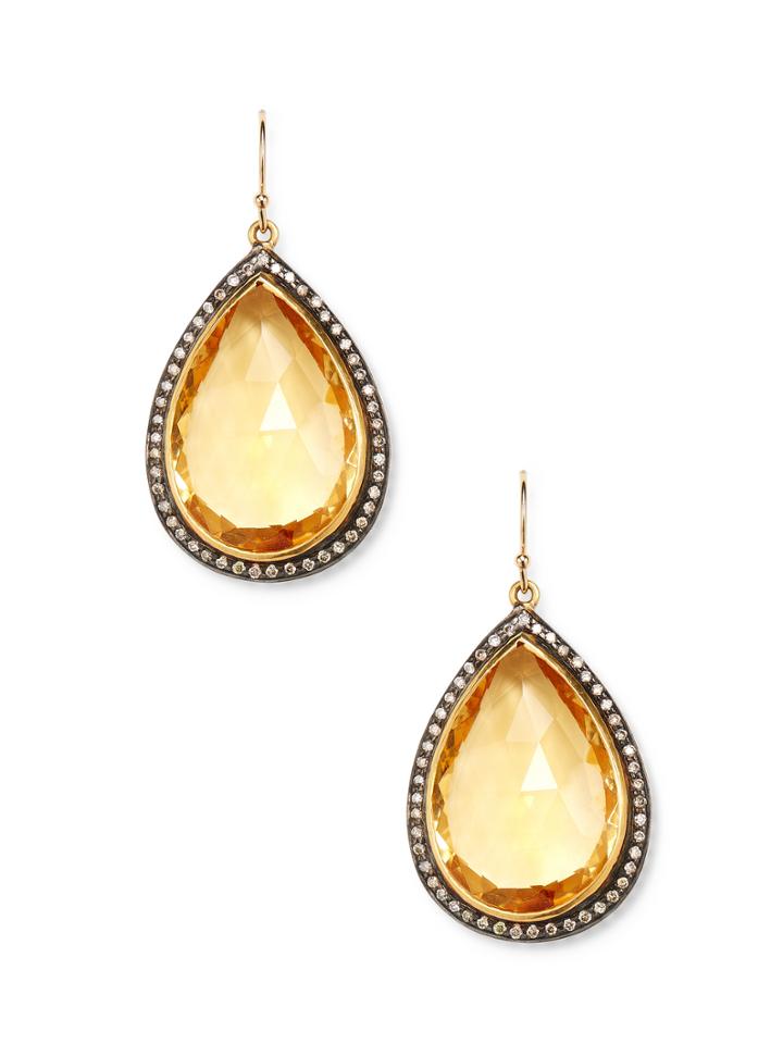 Suneera Drop Gold Earrings