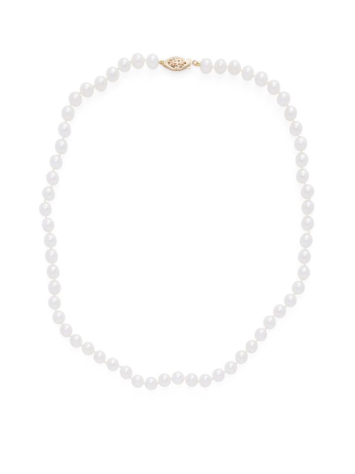 Belpearl Akoya Pearl & 14k Yellow Gold Necklace