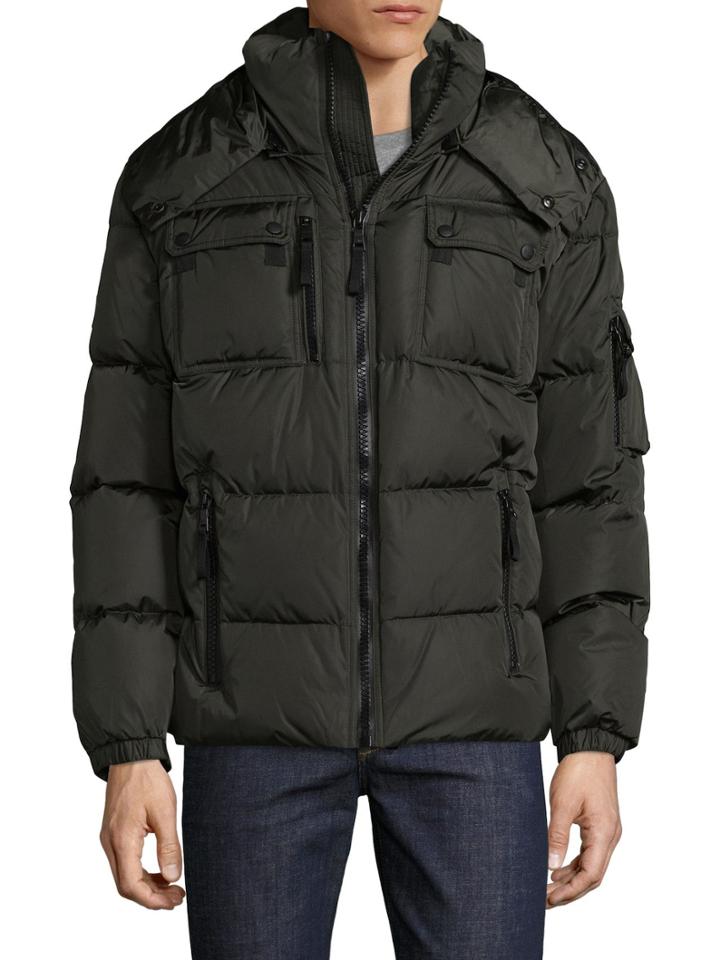 Sam. Hooded Quilted Puffer Jacket