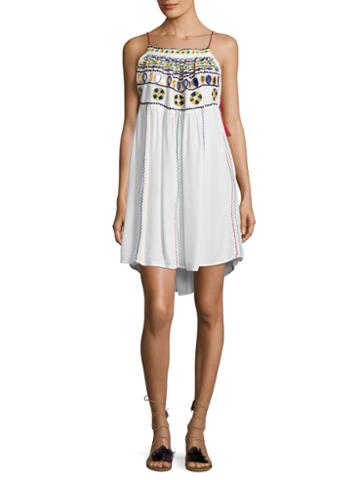 Pia Pauro Embroidered Swing Dress