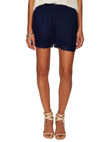 Falcon & Bloom High-rise Embroidered Short