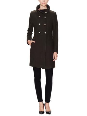 Elie Tahari Outerwear Pina Wool Double Breasted Jacket