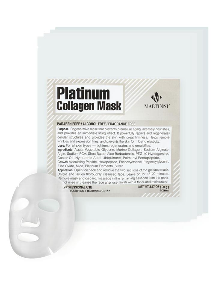 Martinni Beauty Masks Platinum Collagen Mask (4 Pk)