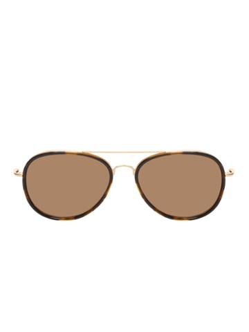 Dries Van Noten By Linda Farrow Gallery Padded Aviator Frame