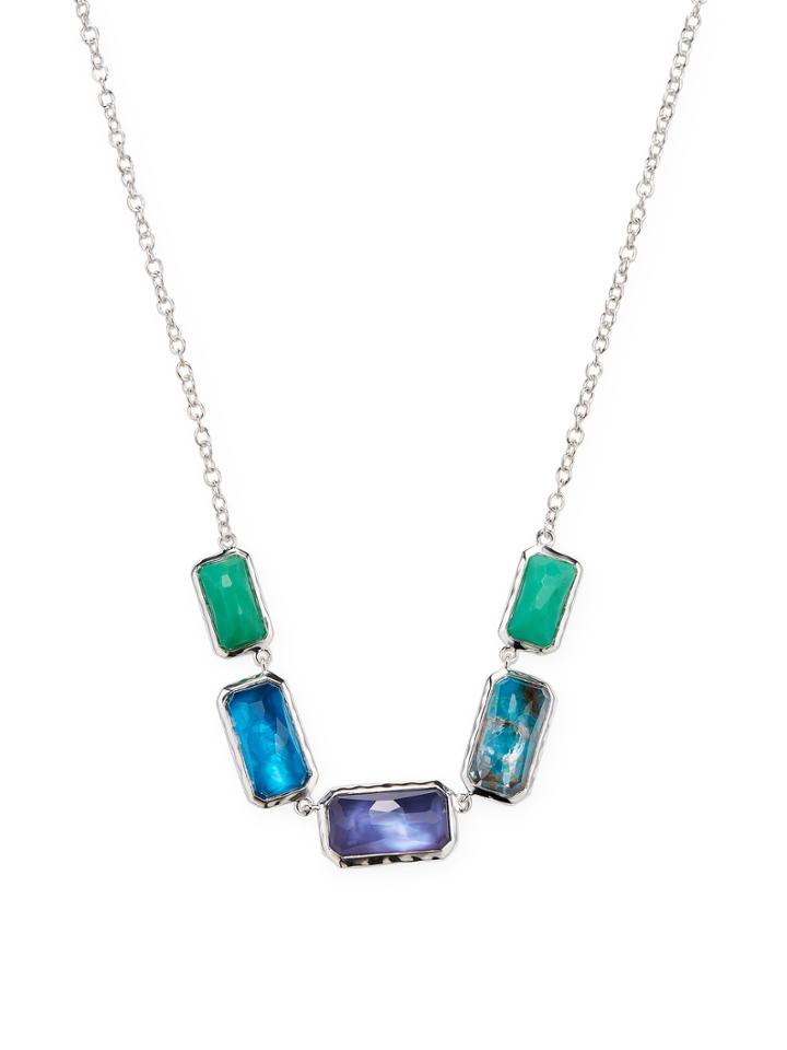 Ippolita Sterling Silver Rock Candy Horizontal 5-stone Necklace