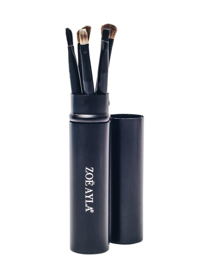 Zoe Ayla Professional Eyeshadow Brush Set - Black (5 Pc)