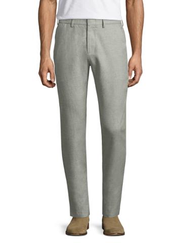 Shades Of Grey By Micah Cohen Linen Woven Suit Trousers