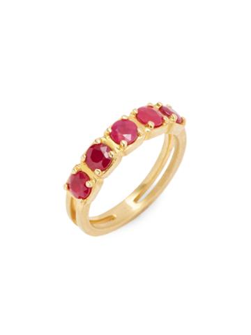 Suneera Dani 18k Yellow Gold Ruby Ring