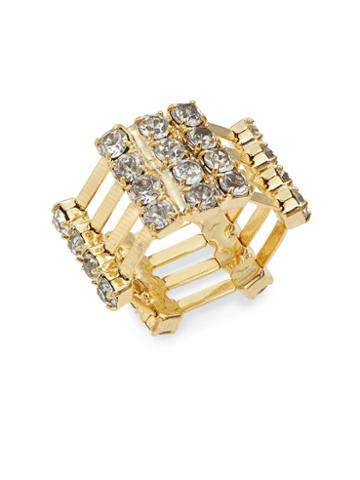 Dannijo Kelty Swarovski Crystal & Goldplated Ring