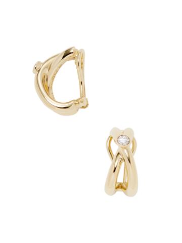 Vintage Tiffany & Co. Paloma Picasso 18k Yellow Gold & Diamond Earrings