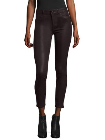 Joe Inchess Jeans Coated Mid-rise Ankle Jean