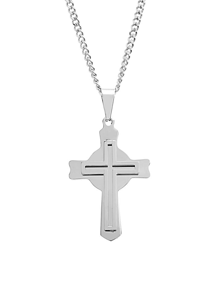 Creed 1913 Double Cross Pendant Necklace