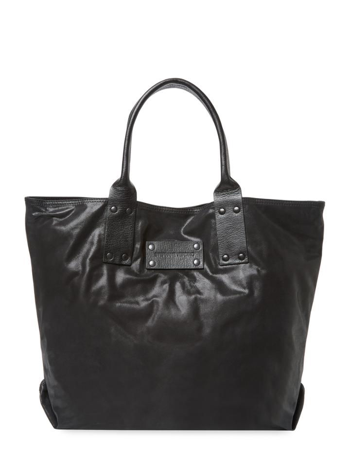 Stephane Verdino Cabas Medium Cracked Metallic Canvas Tote