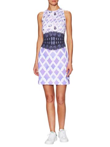 Adidas By Mary Katrantzou Lola Mockneck Overlay Sheath Dress