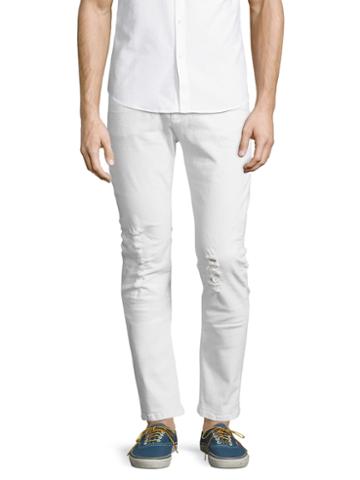 David Naman Slim Ripped Jeans