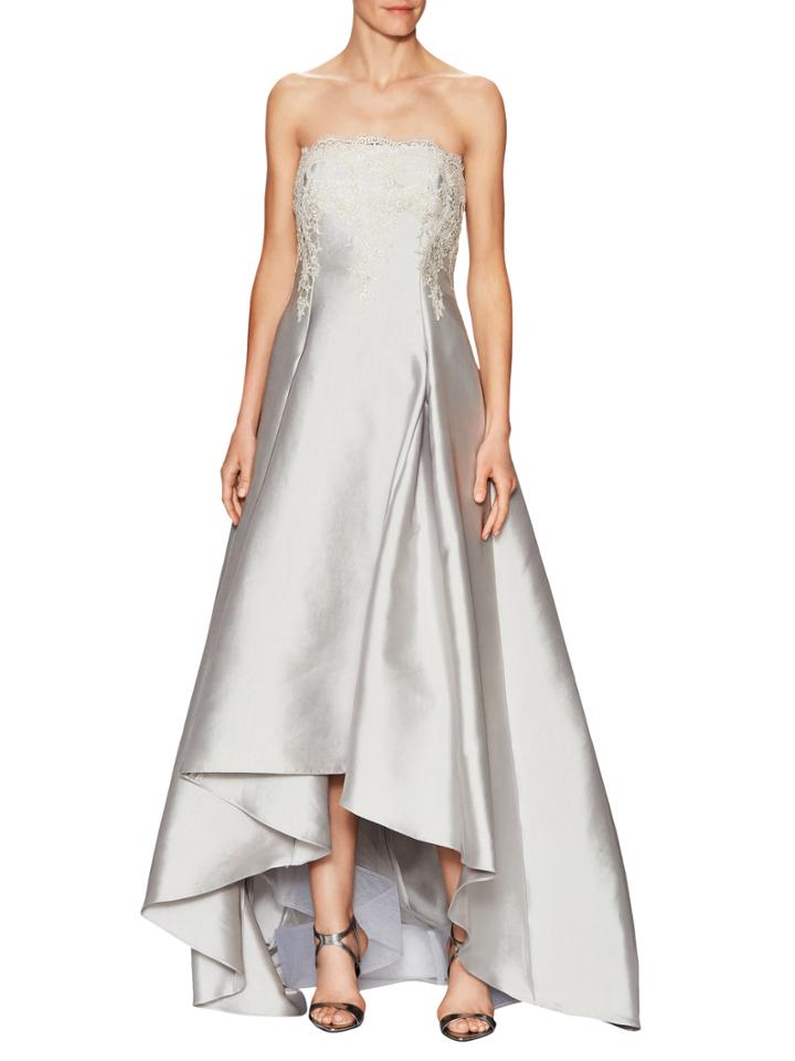 Sara Emanuel Lace Top High Low Cocktail Dress
