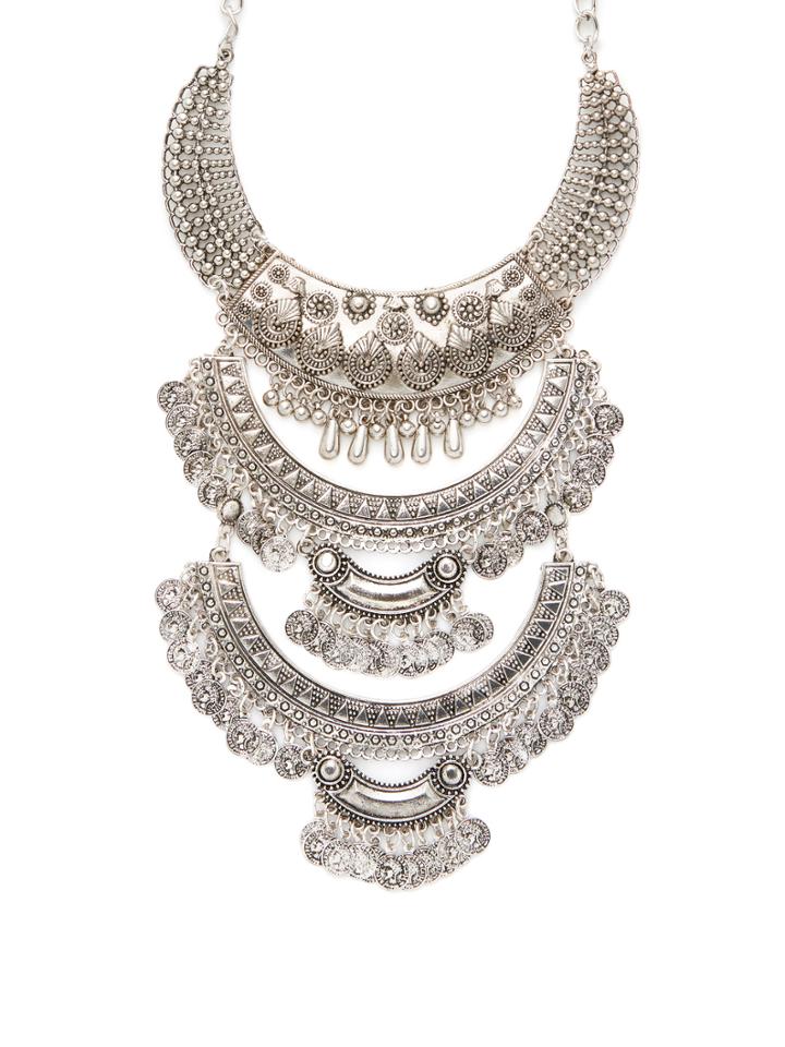 Cara Couture Jewelry Filigree Tiered Statement Necklace
