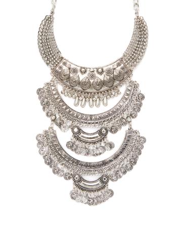 Cara Couture Jewelry Filigree Tiered Statement Necklace
