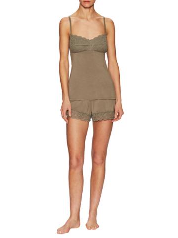 Fleur't Intimates Lace Bust Camisole With Shorts