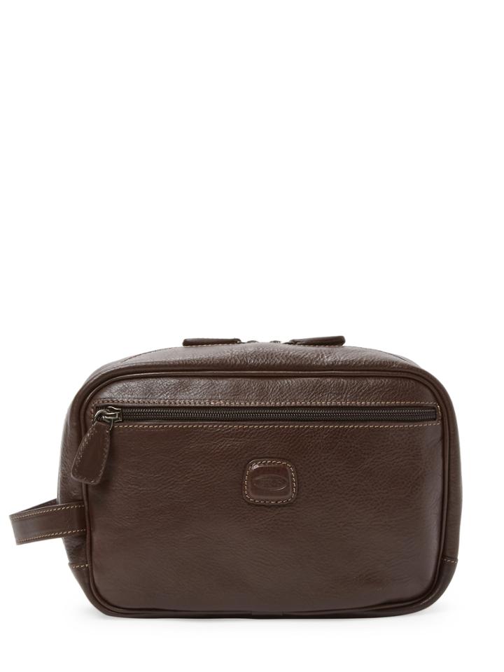 Bric's Luggage Life Leather M.traditional Shave Kit