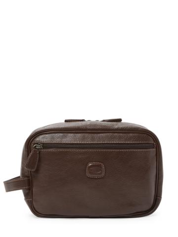 Bric's Luggage Life Leather M.traditional Shave Kit