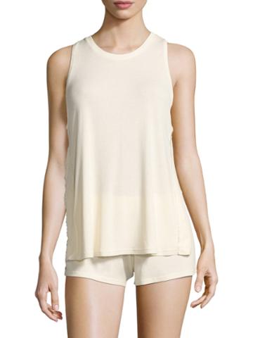 C&c California Lace Trim Tank And Sleep Shorts Set