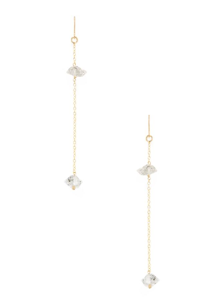 Taylor Kenney Jewelry Herkimer Diamond Drop Earrings