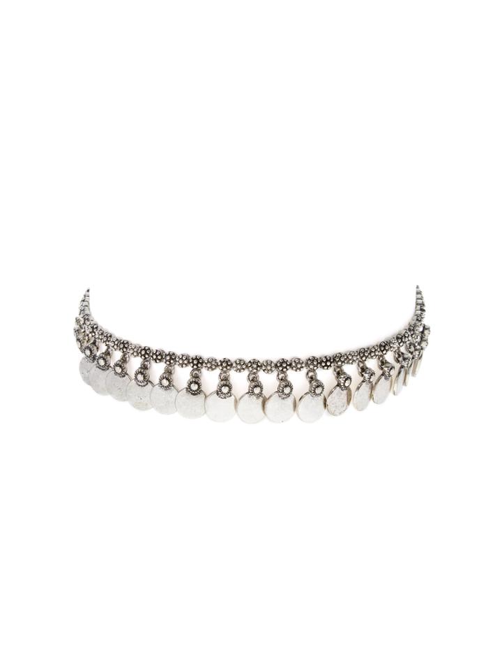 Cara Couture Jewelry Multi Flower & Disc Choker