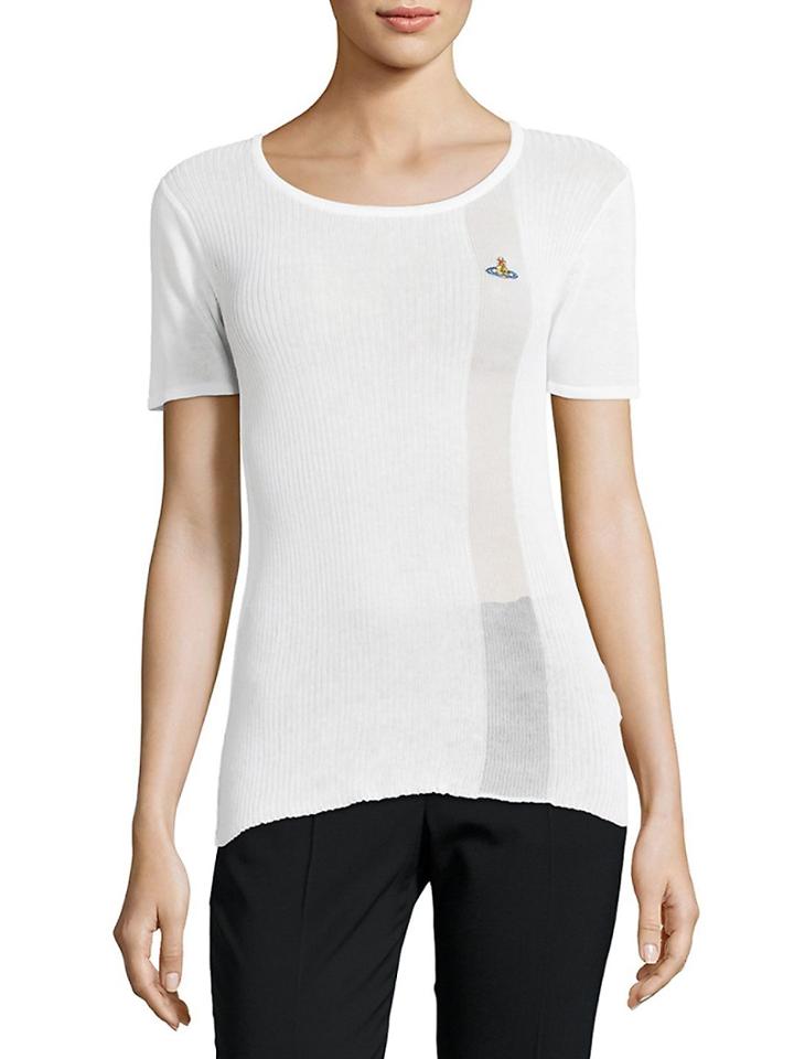 Vivienne Westwood Roundneck Ribbed Cotton Tee