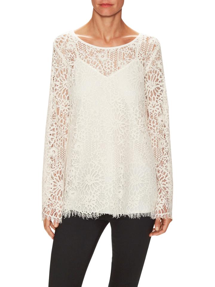 Falcon & Bloom Patchwork Lace Blouse