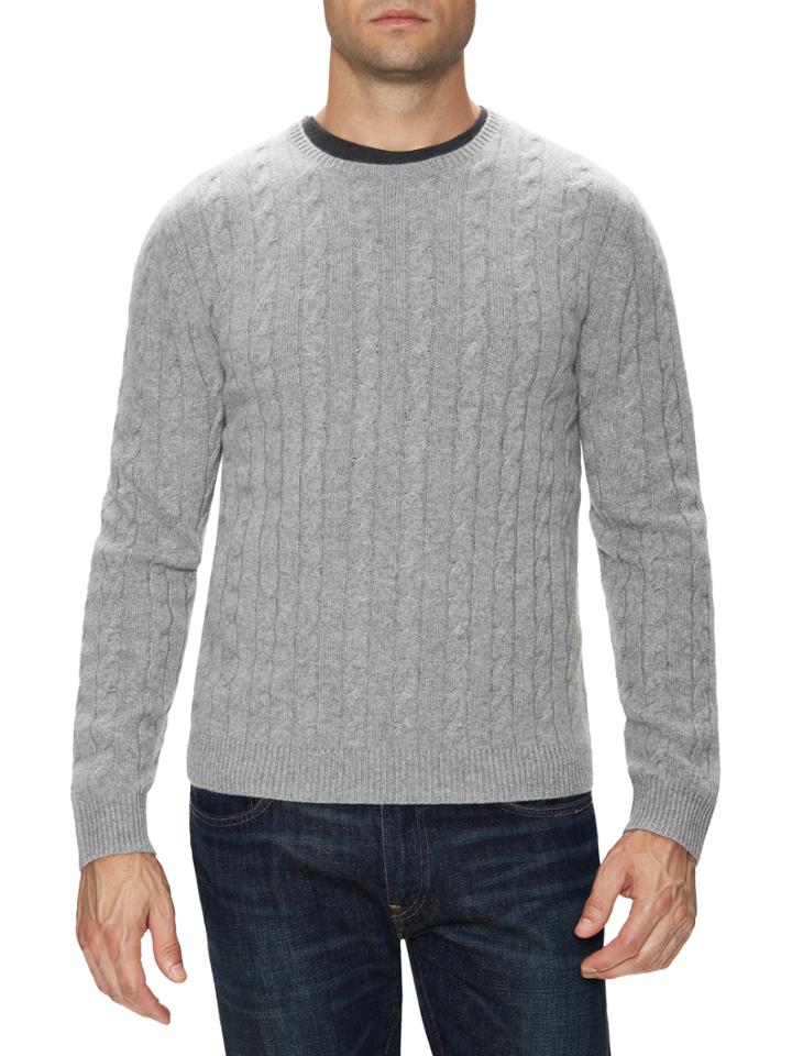 Mccarren & Sons Cashmere Cableknit Crewneck Sweater