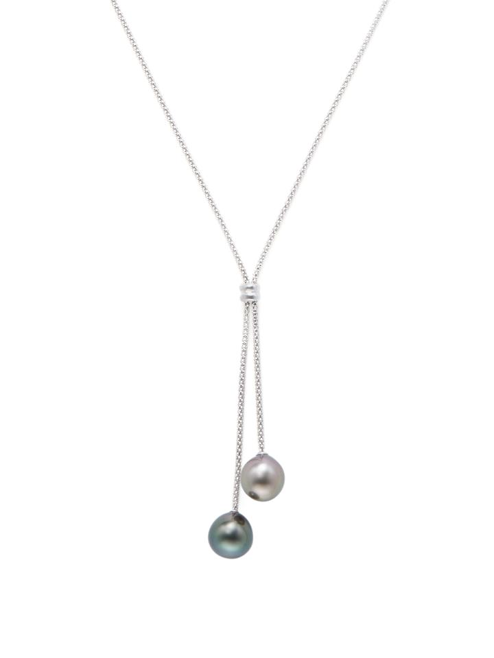 Baggins Sterling Silver & Tahitian Pearl Lariat Necklace