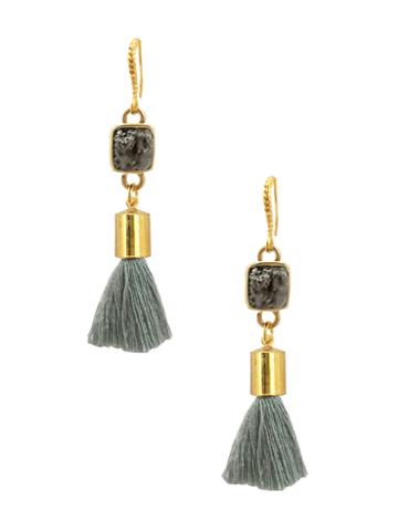 Katherine Karambelas Jewelry Makena Duzy & Cotton Tassel Earrings