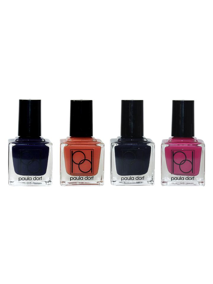 Paula Dorf Nail Polish Kit (perfectly Purple, Bellini, Blue-tiful, Perfect Pout)