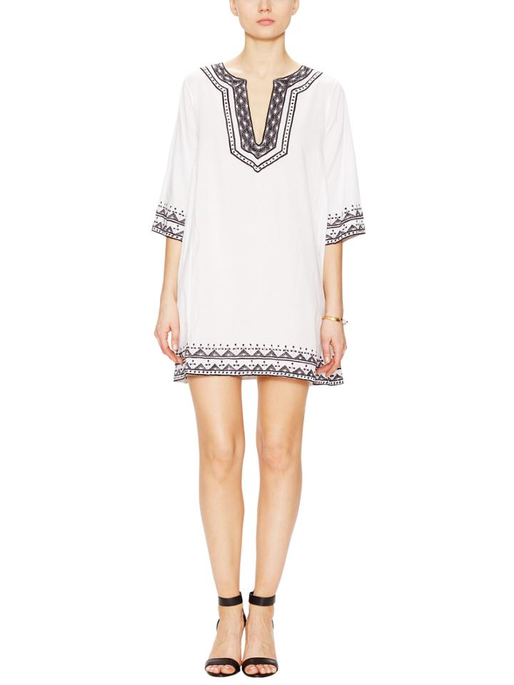 T-bags Los Angeles Embroidered Tunic Dress