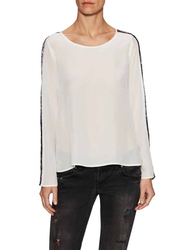 Falcon & Bloom Twiggy Lace Inverted Pleat Tee