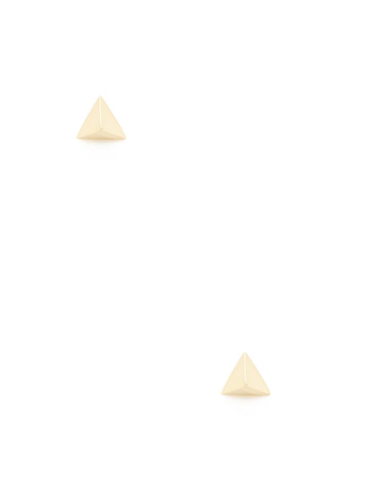 R.j. Graziano Gold Pyramid Stud Earrings