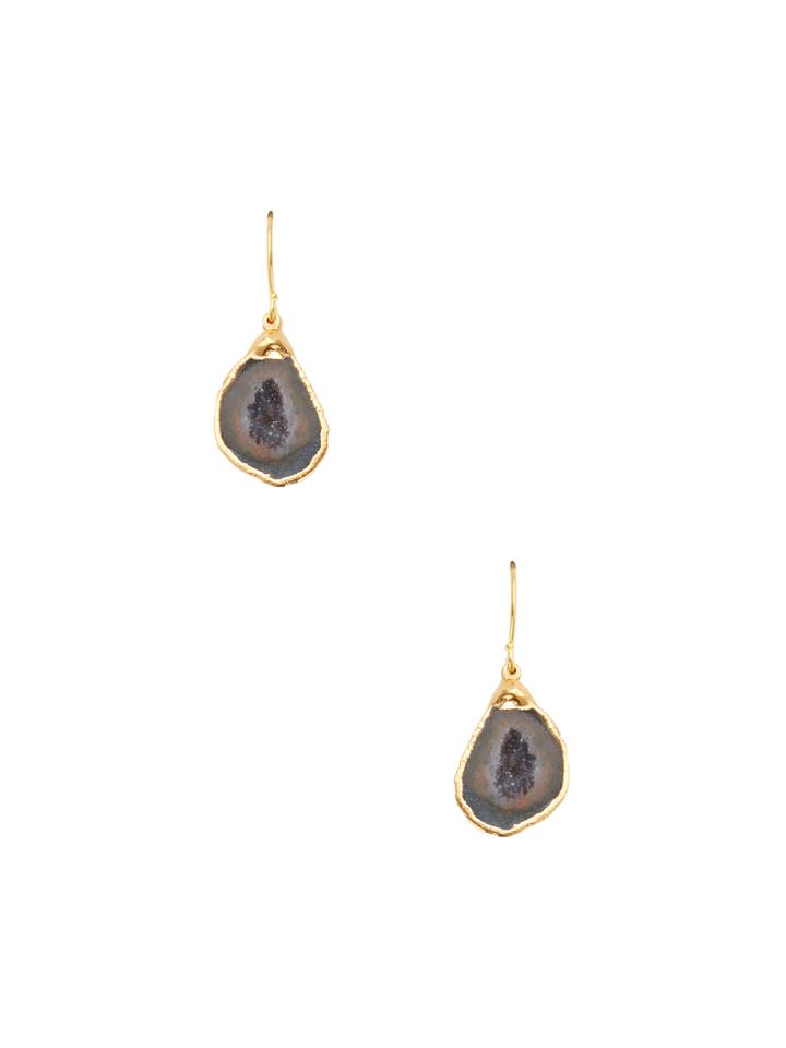 Janna Conner Black Geode Earrings