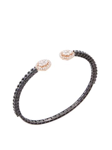 Vendoro 18k Rose Gold & 2.81 Total Ct. Diamond Cuff Bracelet
