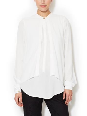 Marchesa Voyage Layered Crewneck Top