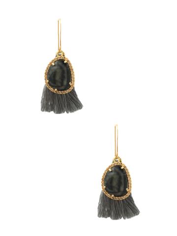 Katherine Karambelas Jewelry Karly Jasper & Silk Tassel Earrings