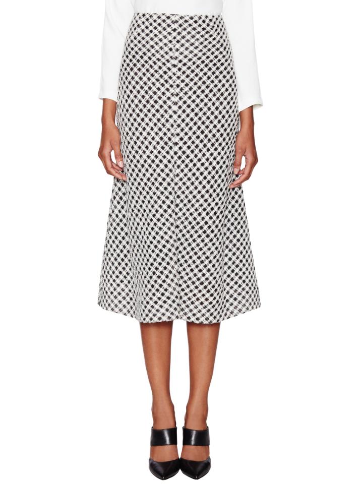 Wes Gordon Tweed Bell Skirt