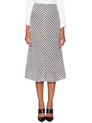 Wes Gordon Tweed Bell Skirt