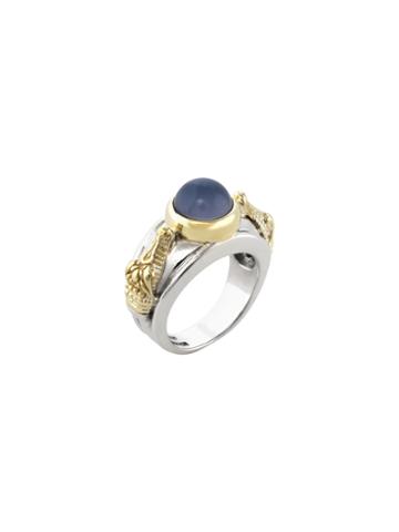 Kieselstein-cord Sterling Silver & Chalcedony Alligator Ring