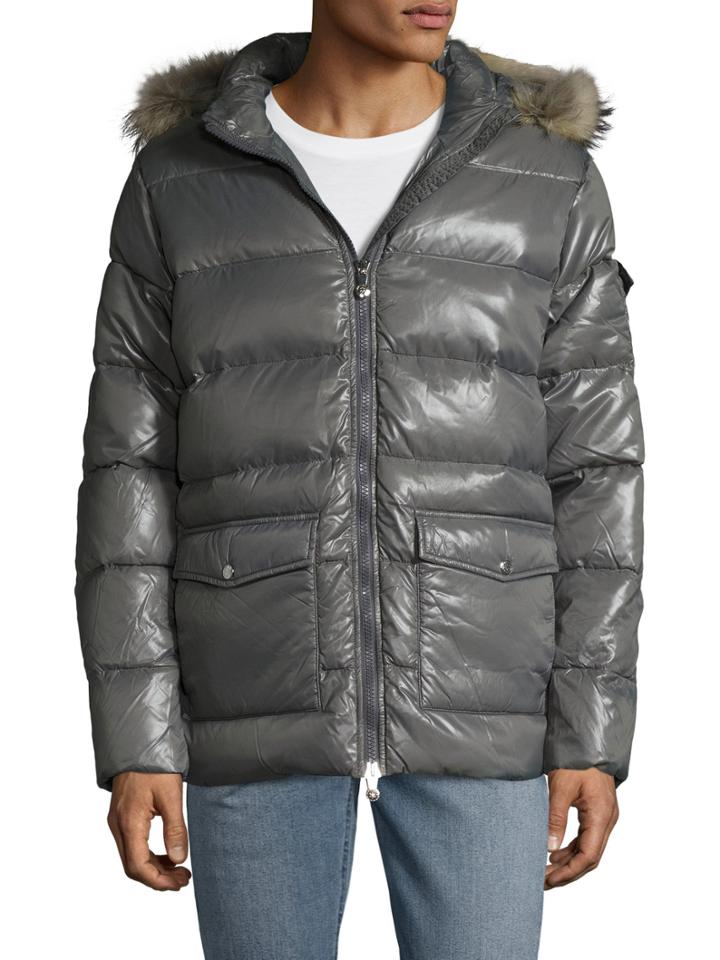Pyrenex Authentic Shiny Jacket With Fur