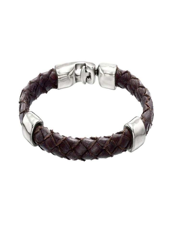 Unode50 Grappa Woven Leather Bracelet