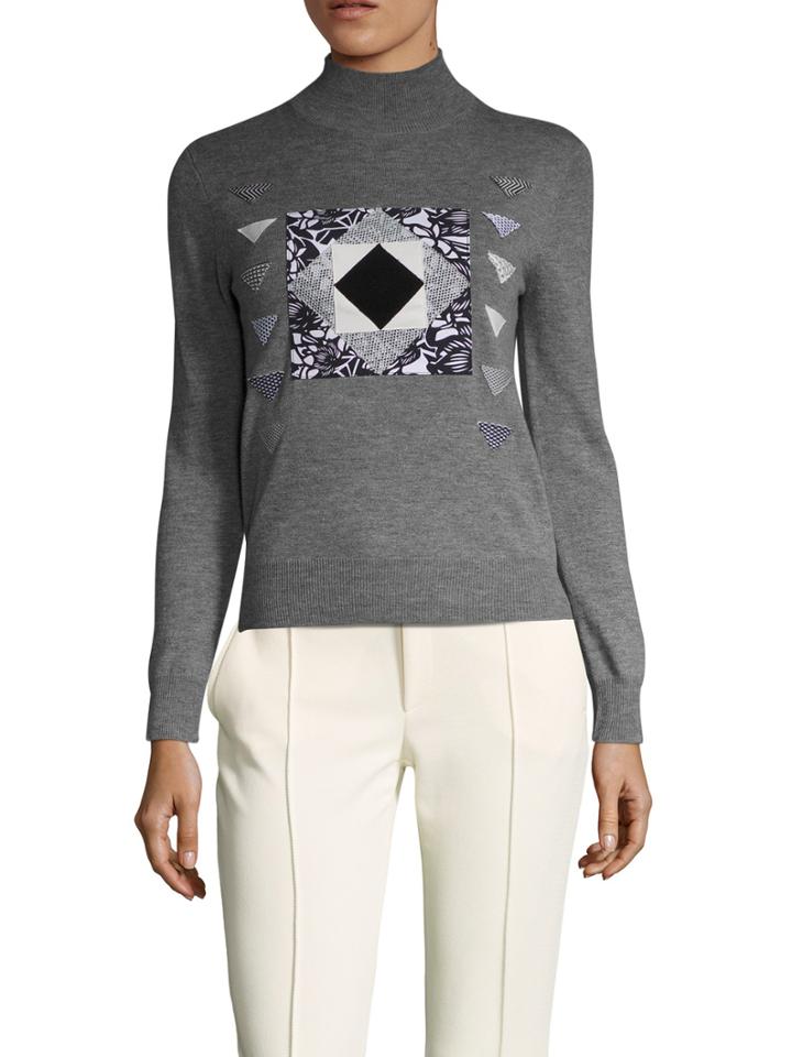 Vivienne Tam American Patchwork Turtleneck Sweater