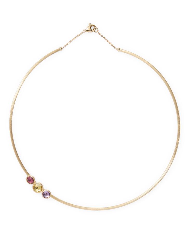 Marco Bicego 18k Yellow Gold Stuctured Gemstone Necklace