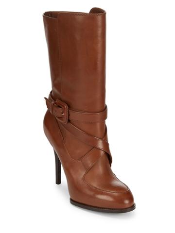 Tod Inchess Leather Mid-calf Boots